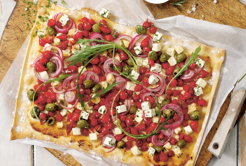 Rezepttipp „Pepper Drop Mix als leckere Flammkuchen-Variation“