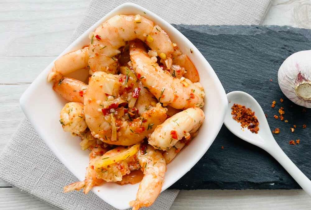 Riesengarnelen Knoblauch Chili