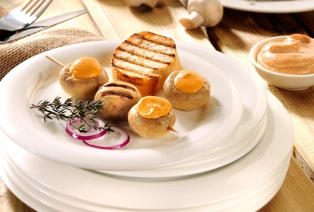 Rezepttipp „Gebratene und gefüllte Champignons“