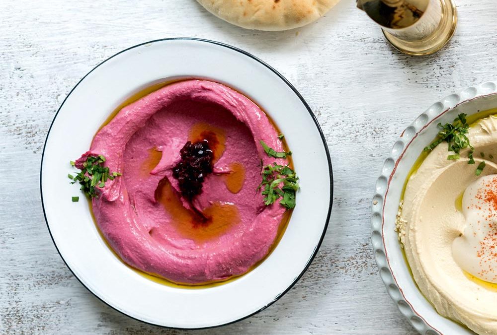 Rezepttipp „Veganes Rote-Bete-Hummus-Panini“